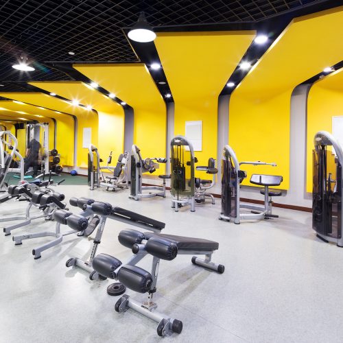 commercial interior gym painting