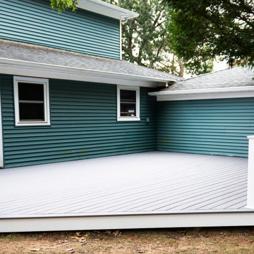 residential house exterior deck painting