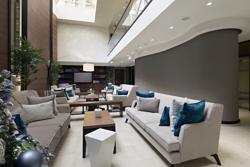 commercial interior lobby painting