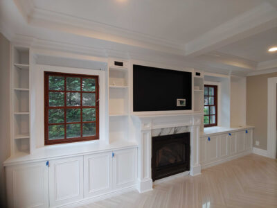 Precision Painting Plus residential interior living room painting