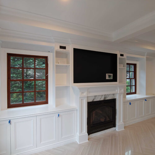 Precision Painting Plus residential interior living room painting