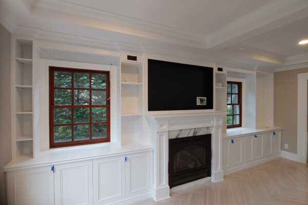 Precision Painting Plus residential interior living room painting