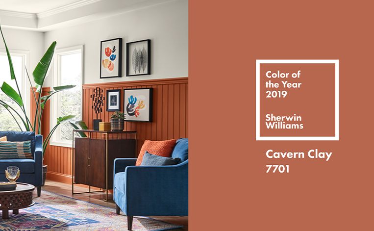 residential house interior painting Color of the Year Sherwin Williams