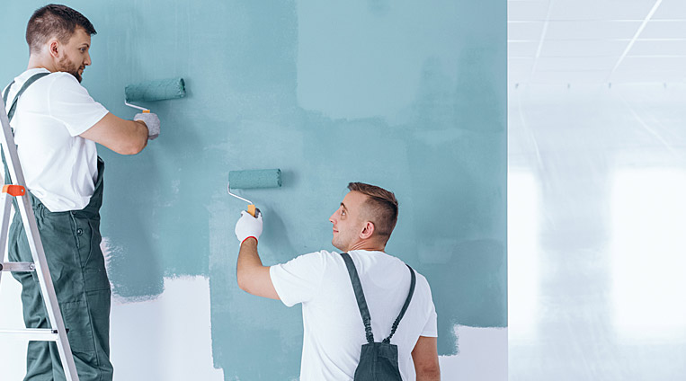 residential house interior painting team