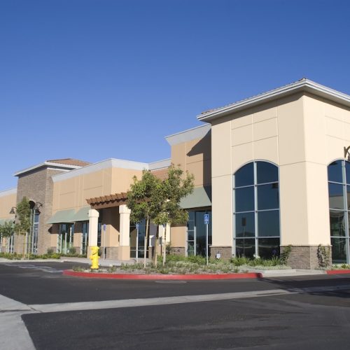 commercial building exterior painting