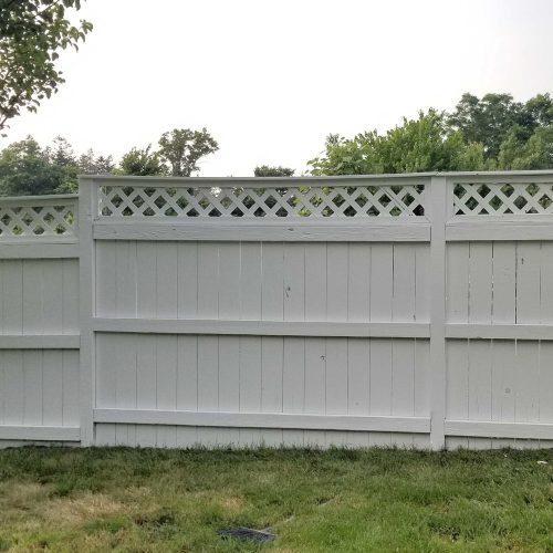 latticed top fence