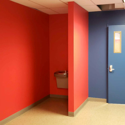 commercial interior hallway painting