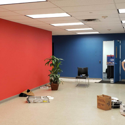 Precision Painting Plus commercial interior office painting