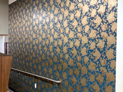 commercial interior hallway wallpaper