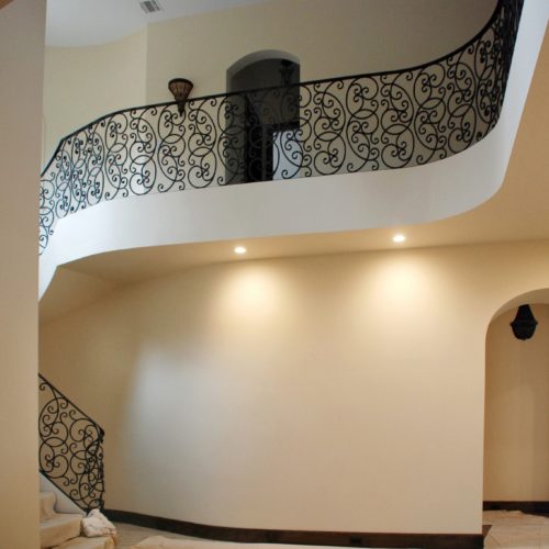 residential house interior hallway painting