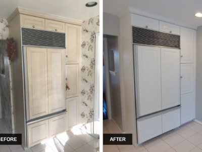 residential house interior cabinets painting