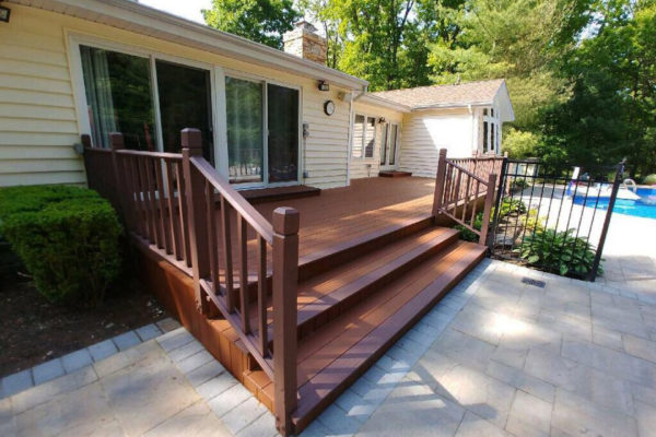 Precision Painting Plus residential house exterior deck painting