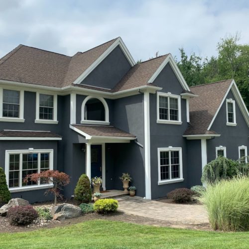 Precision Painting Plus residential exterior house painting after