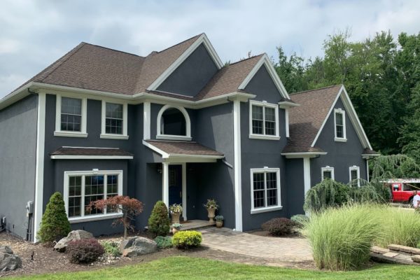 Precision Painting Plus residential exterior house painting after