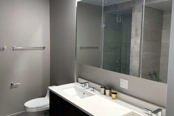 residential house interior bathroom painting