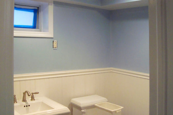 residential house interior bathroom painting