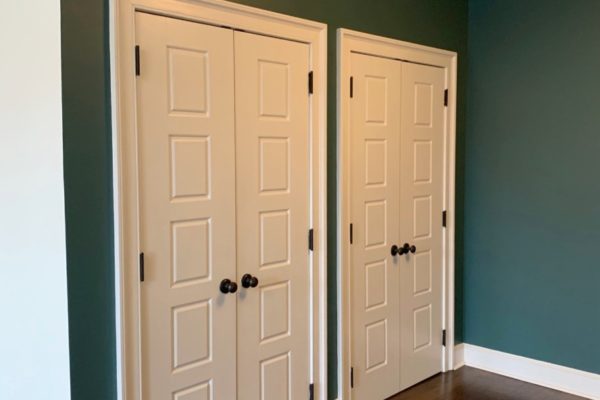 residential house interior closet door painting