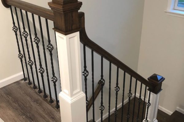 residential house interior stairs painting