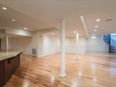 interior painting project basement