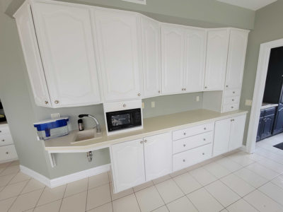 PPP interior painting kitchen cabinets