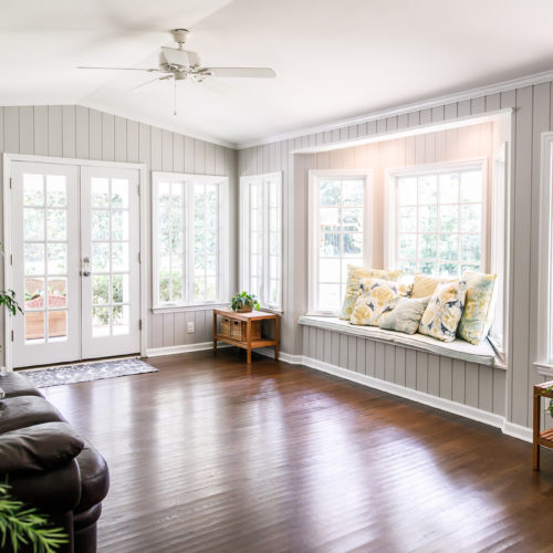 residential house interior sunroom painting