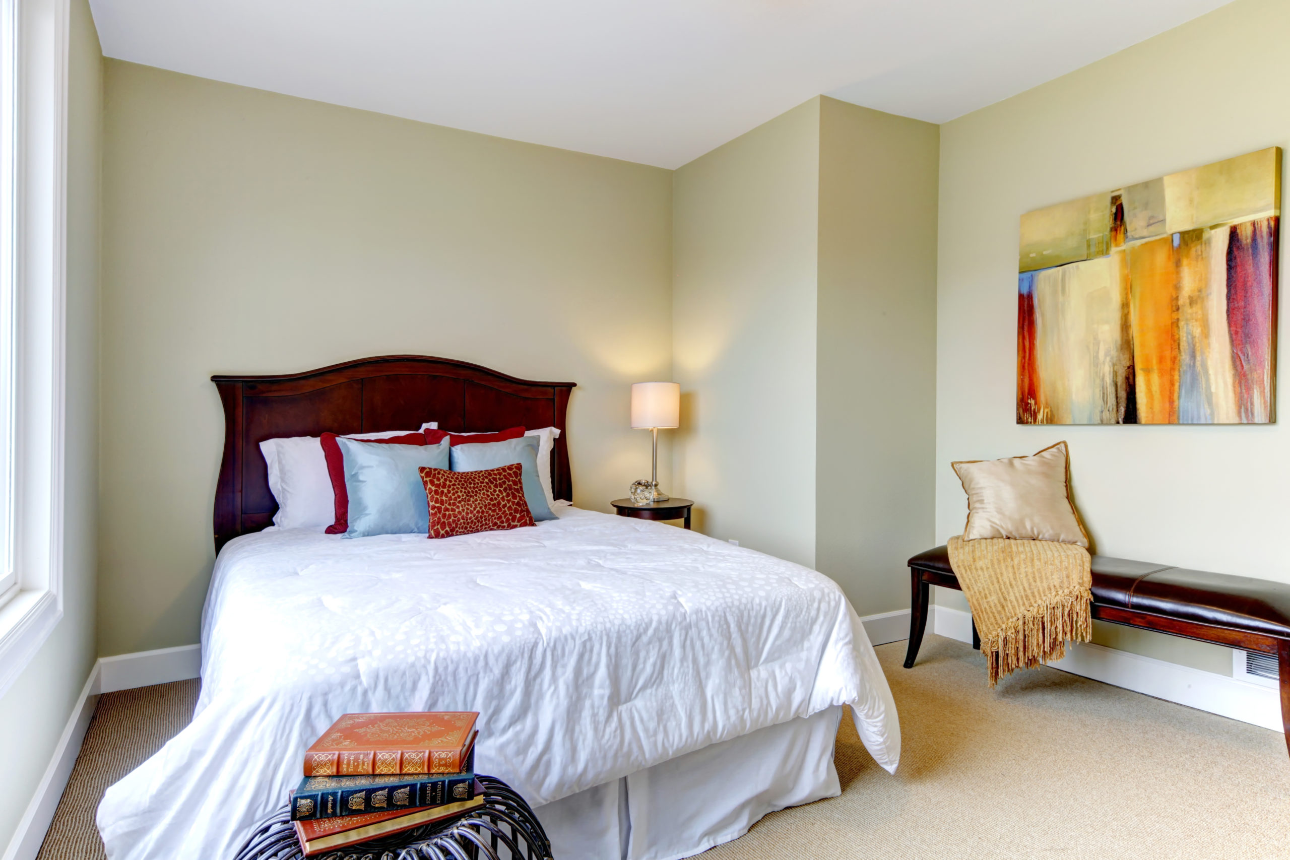 residential house interior bedroom painting