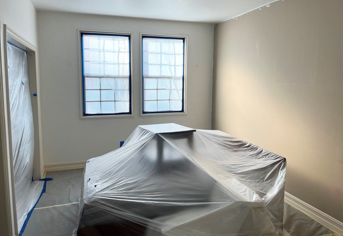 Precision Painting Plus residential interior painting preparation