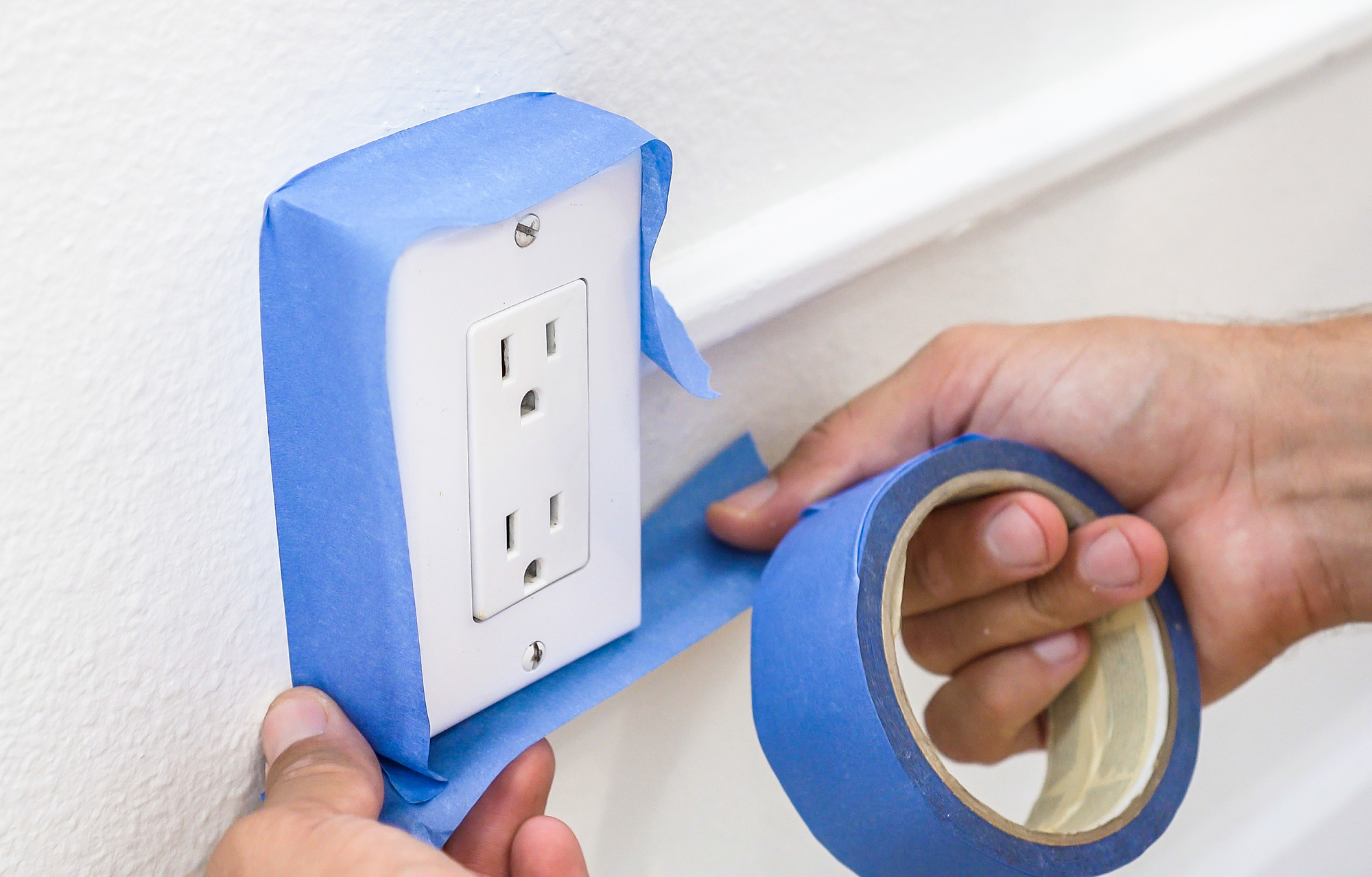 room painting preparation tape