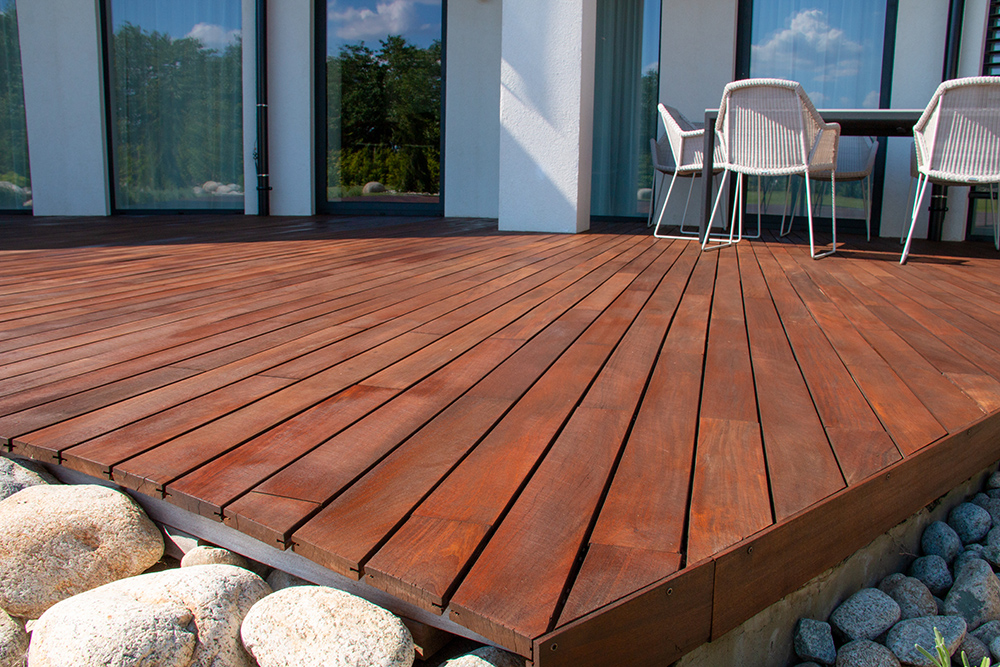 residential house exterior deck painting deck staining